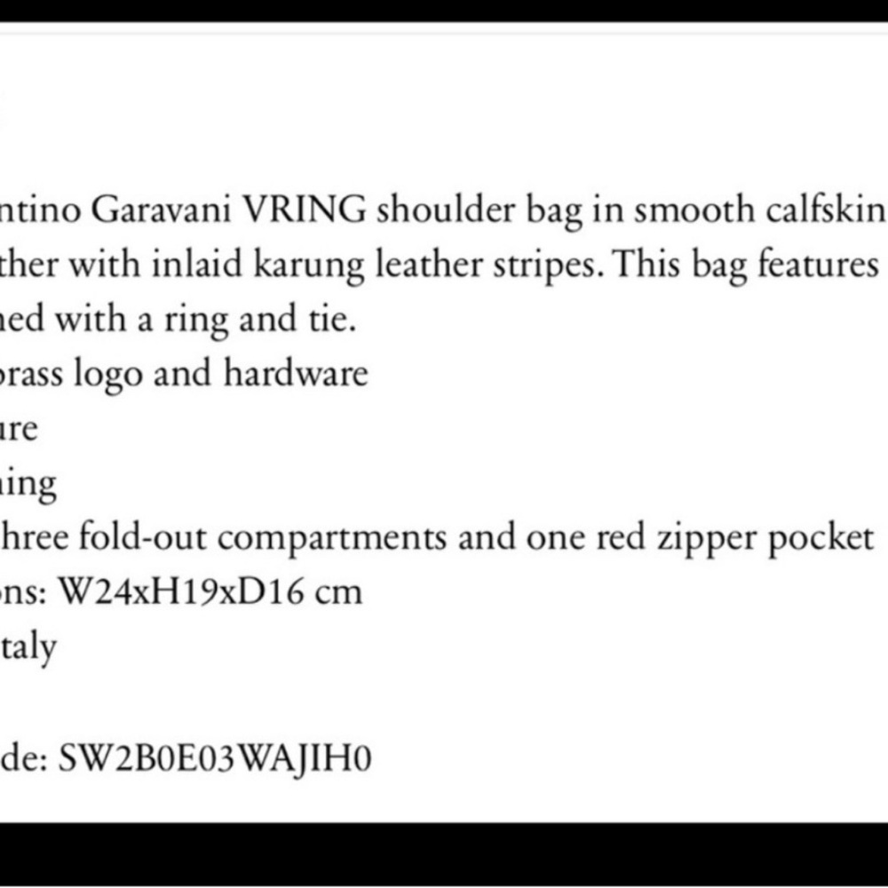 VALENTINO CARAVANI NEW SHOULDER BAG - Picture 8 of 10